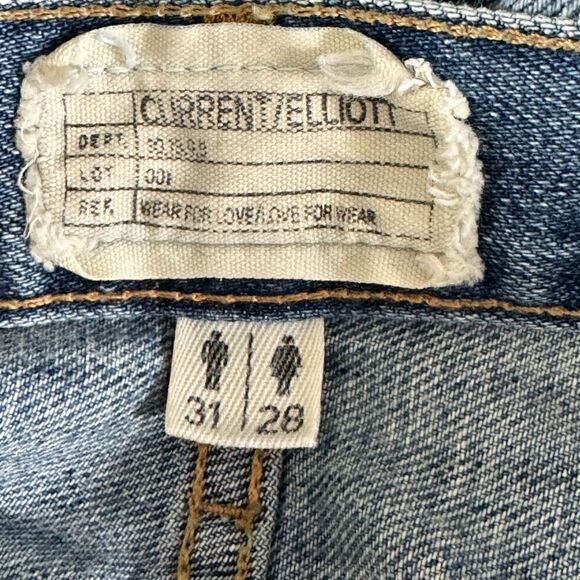 Current Elliott Jeans Womens Sz 28 The Cross over First Loved Destroyed uneven - Picture 6 of 15